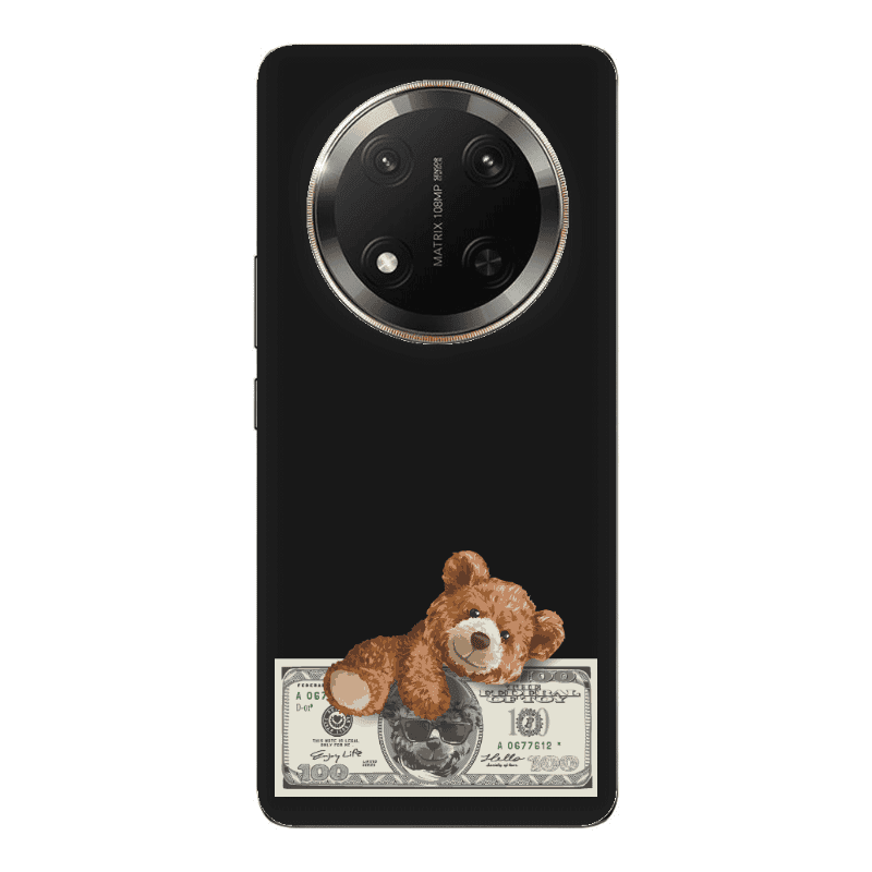 Honor Magic 7 Lite Money Style Black Colored Silicone TPU Θήκη